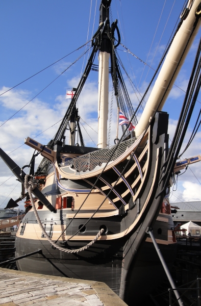 Lord Nelsons Flagschiff bei Trafalgar